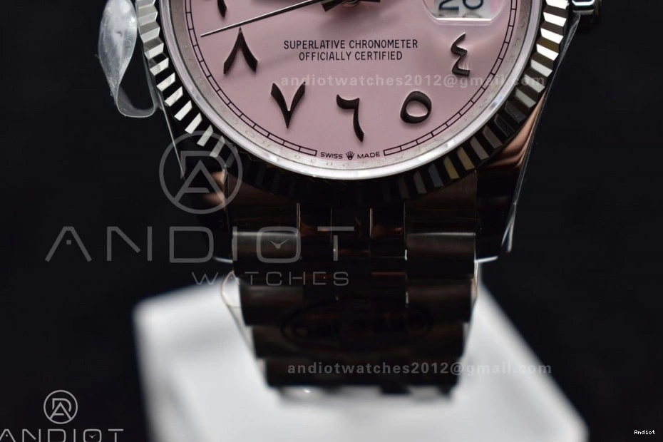 Bracelet SA3235 Dial 36 SS Edition Best DIWF Pink Jubilee DateJust on Steel 904L Arabic 1:1 0325
